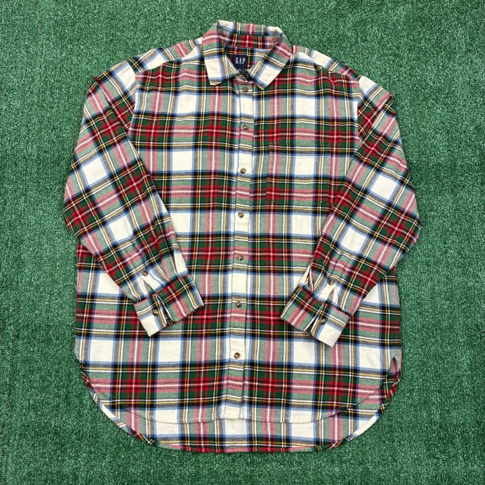 Vintage GAP Plaid Flannel Button Down Shirt